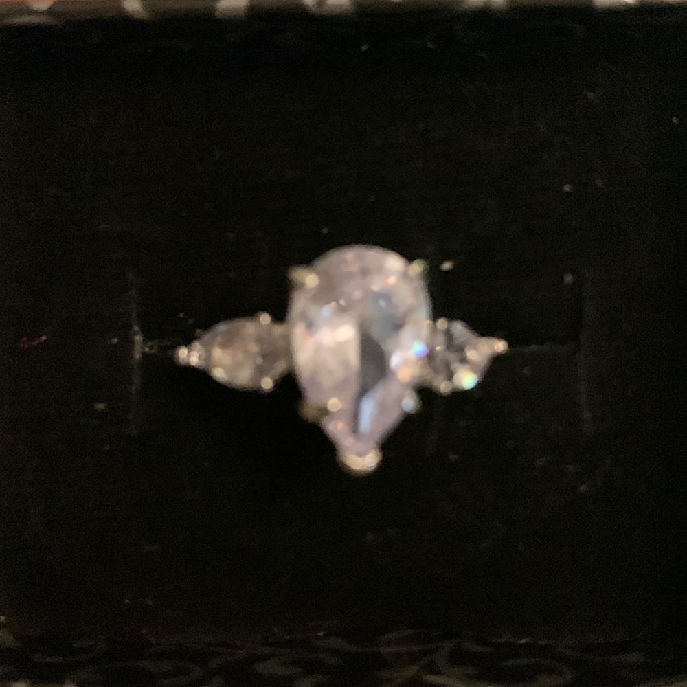 Costume jewelry engagement ring